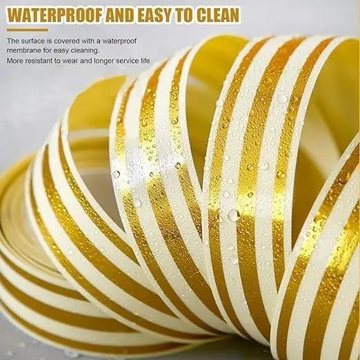 1PC 5m/196.85inch Self Adhesive Ceramic Tile Sticker Waterproof Gap Sealing Tape Wall Sticker Strip Floor Tile Stickers Living R