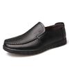 Spring and Autumn Men's Shoes One Pedal Business First Layer Cowhide Men's Versatile Breathable Casual Leather Shoes Driving Shoes