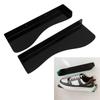 2pcs Floating Shoe Display Shelf Space Saving Acrylic 6.6lb Load Bearing L Shape Floating Shoe Rack for High Heels Flats Sneakers