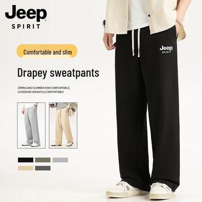 JEEP SPIRIT Men's Straight-Leg Casual Long Pants