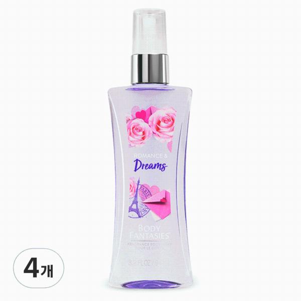 

Body Fantasy Спрей для тела Romance & Dreams, 94мл, 4 шт.