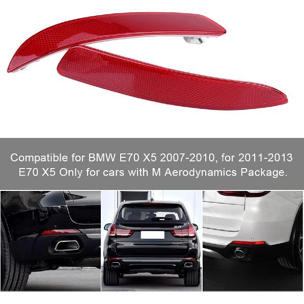 For Bmw X5 E70 Rear Bumper Reflector 2009 2008 2010 Bmw X5 Rear Reflector Left and Right Painted Rear Reflector Set for E70 X5 2007-2013 63217158949