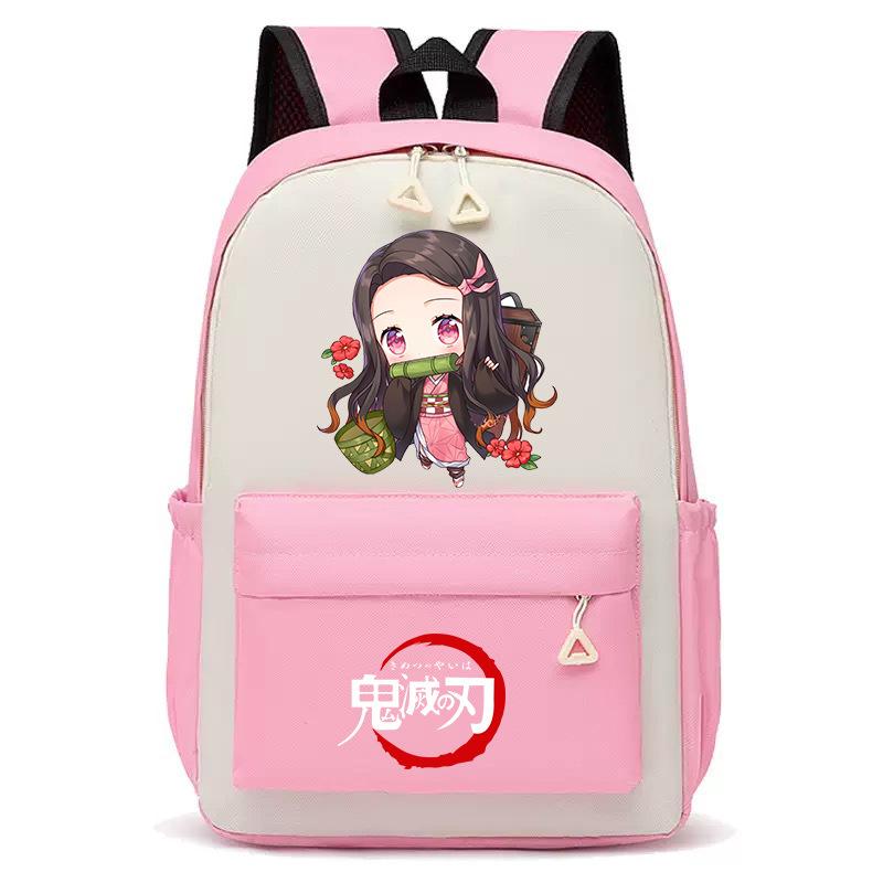 Japan Cartoon Comics Demon Slayer Student Backpack, Korean Style Trendy Dual Shoulder Backpack 0018