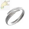Women Bracelets Sterling Silver Feather Jewelry Accessories Girl Kids Gifts