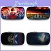 Stranger Things Pencil Case With Nylon Material For Students And Kids