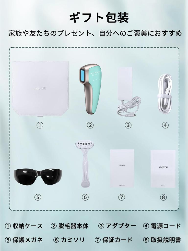 IPL Hair Removal Device for VIO Suitable for Men and Full Body Sapphire 5 Output High Unlimited Painless Laser Hair Home Includes Safety Glasses and