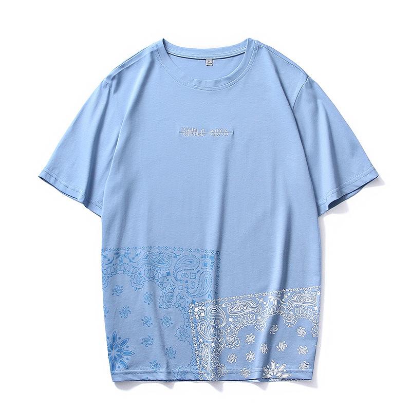 

Мужские и женские летние модные свободные хлопковые футболки Модные брендовые студенческие футболки в гонконгском стиле с круглым вырезом и короткими рукавами 4XL