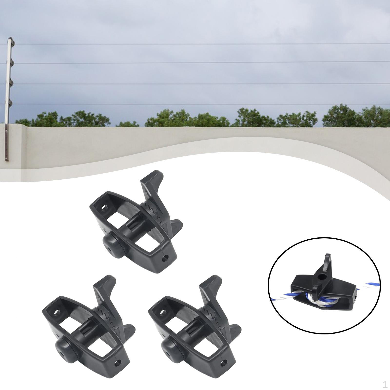 

Electric Fence Tightener Fencing Tool Portable Reusable Versatile Tape Tighteners, Wire Tensioner black 3PCS