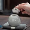 Chinese Ceramic Tea Caddy Sealed Tea Jar Coffee Candy Spices Containers Travel Portable Tea Boxes Household Storage Tank Teaware