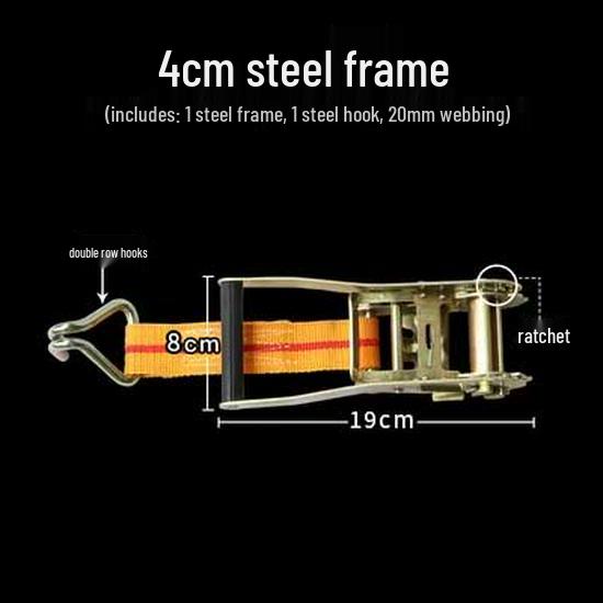 Heavy-Duty Polyester Ratchet Tie-Down Straps for Cargo Securing