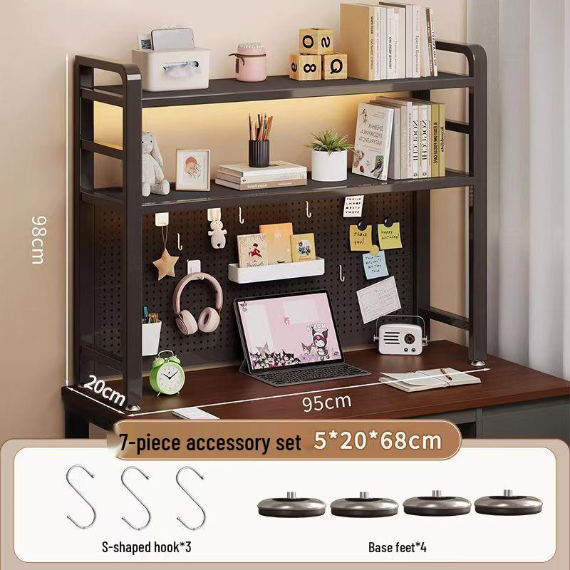 Iron Art Pegboard Bookshelf & Desk Organizer for Home or Dorm