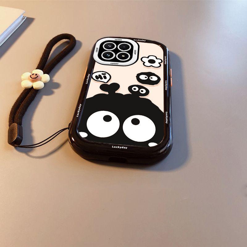 Xiaomi 17 Pro Black & White Little Coal Ball Phone Case: High-End, Full Coverage, Drop-Proof Protection.