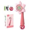 Sunflower Fully Automatic Bubble Machine Shower Sprinkler Snowflake Bubble  Electric Children's Toy  80mlBubble Liquid