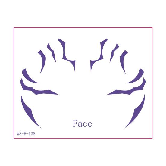 8 ark Anime Tatoveringsklistremerker Svettebestandige Vanntette Midlertidige Tatoveringer Full Dekning Kroppskunst for Cosplay Halloween Cosplay Festtilbehør