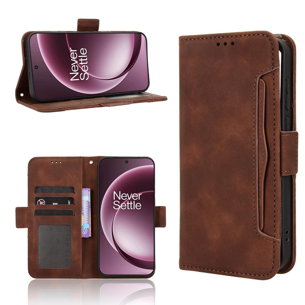 For OnePlus 15 5G Leather Case Phone Wallet Cover with Multiple Card Slots
