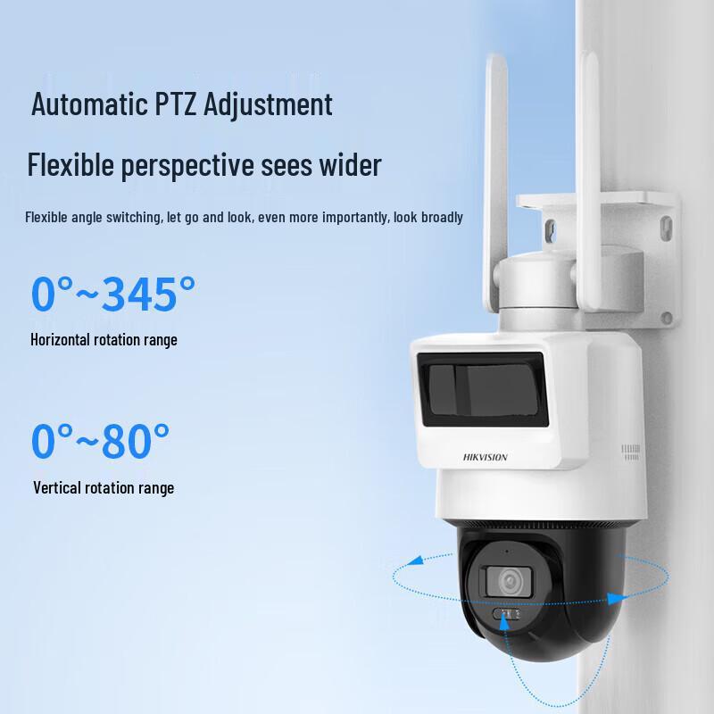 

Hikvision 4MP 4G Solar-Powered Surveillance Camera Kit CN plug (adapter included)