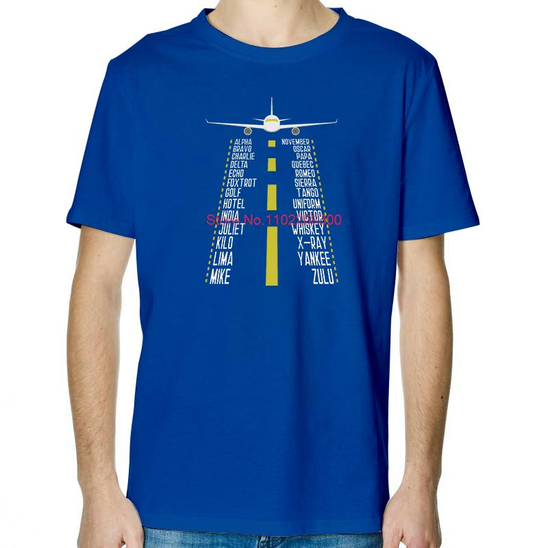 Pilots Alphabet For Flying Airplane Fashion Graphic T Shirts Summer Tees Tops Cotton Short Sleeve Tee Unisex Print T Shirt