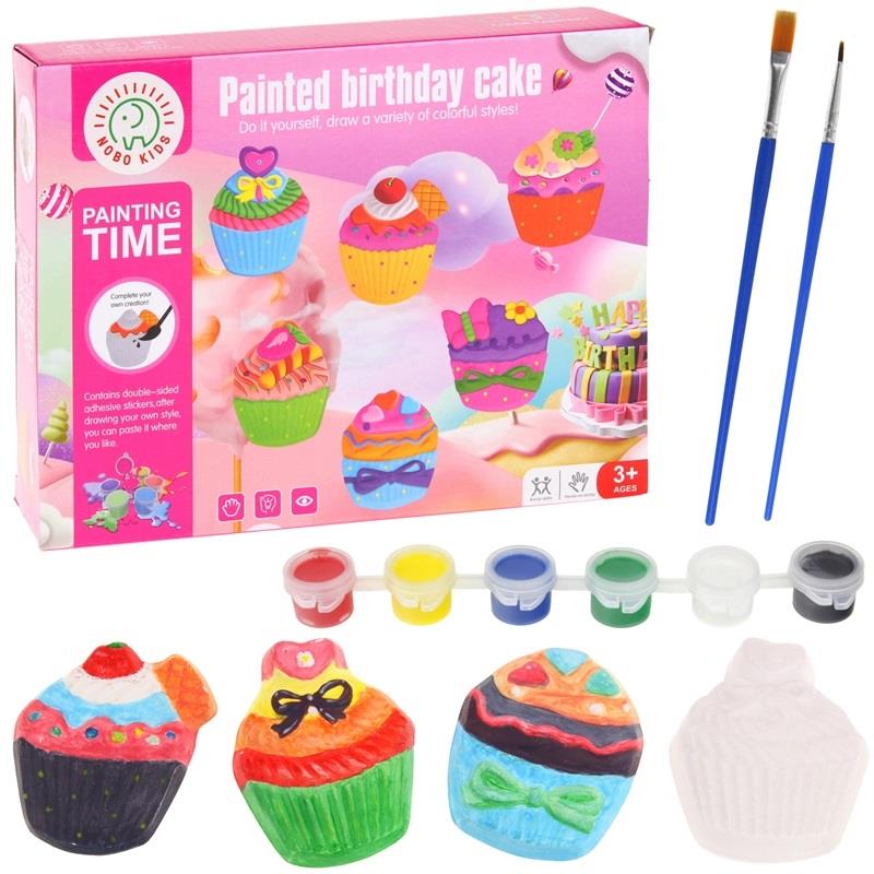 Art Set Creative Plaster Casting Muffins Cupcakes for Painting