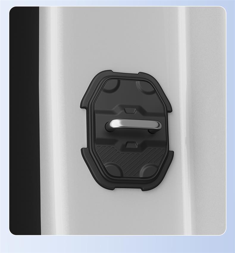 Car Door Lock Silicone Protector: Noise Reduction, Shock Absorption, Anti-Collision Pad for Safe Door Closing