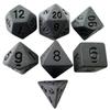Carbon Black Dice D6 10pcs Dice with Pips for DND RPG Funny Party Table Board Roll Playing Games
