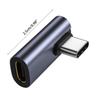 Right Angle USB C Adapter 90 Degree Low Profile Type C Male To Female Extender Support USB C 3.1 Charge Data Transfer