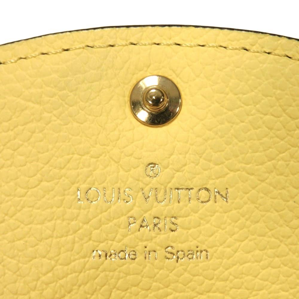 Used LV Porto Monnaie Rosalie M81974 7941 Bag with Flower Embossed LV Logo and RFID IC Chip. Unisex. from Japan