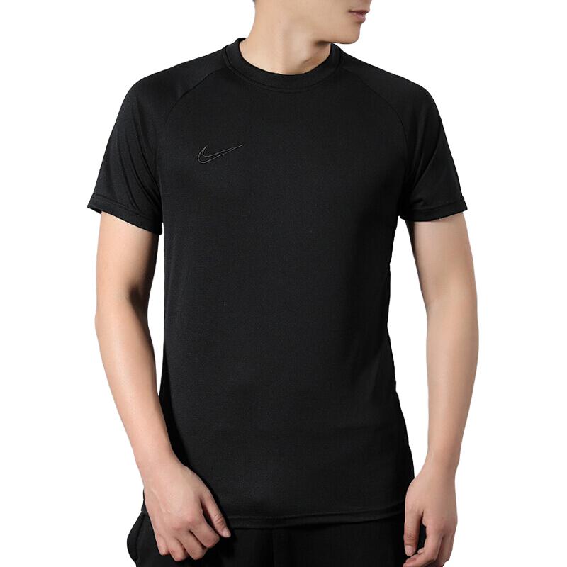 Nike Breathable Short Sleeve Running T-Shirt Men Tops Black AJ9997-011