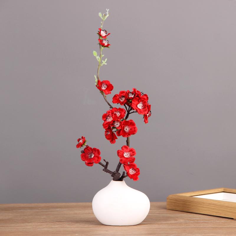 Mini White Matte Ceramic Vase for Dried Flowers - Nordic Hydroponic Home Decoration
