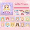 Stickers Book Handicrafts Creative Kids Stickers 15 Pages Toy Puzzle Reusable for Girls Cartoon Princess Make A Face Stickers