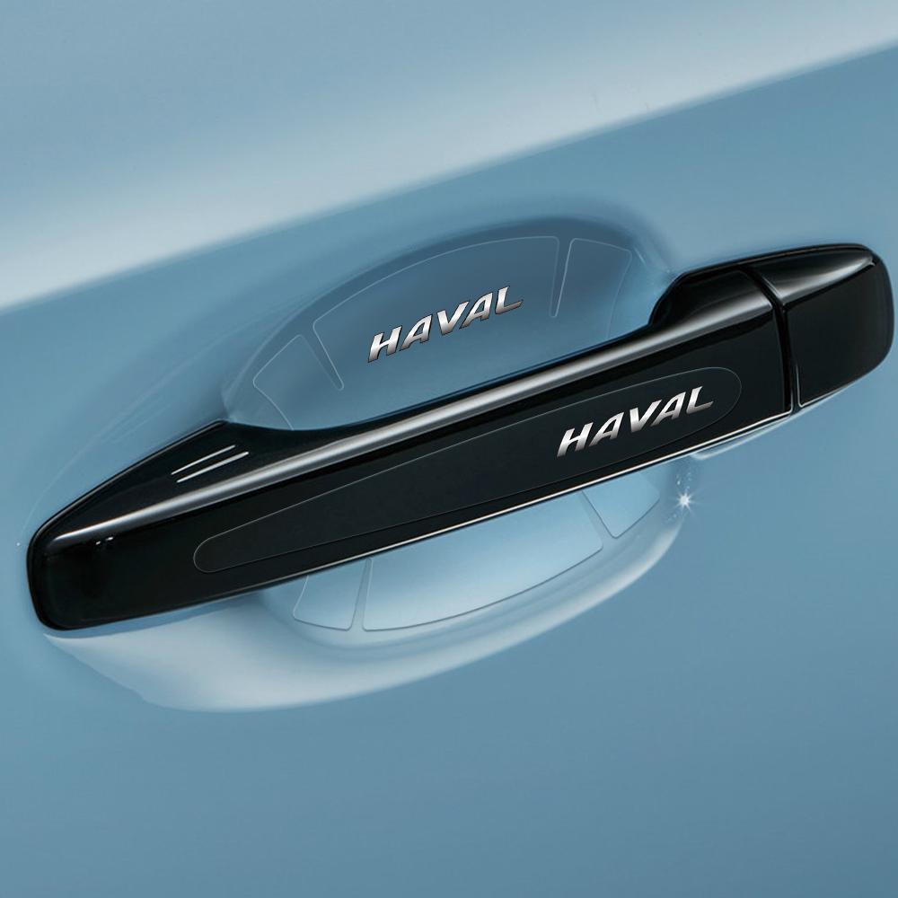 4/8Pcs Transparent Car Door Handle Bowl Protection Stickers Accessories For Haval Dargo Jolion H6 3th 2021 2022 H1 H2 H9 H3 F7