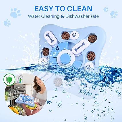 Interactive Dog Puzzle Toys Squeaky Enrichment Mentally Stimulation Toys for Training Dog Treat Chew Toy for Puppy&Cats