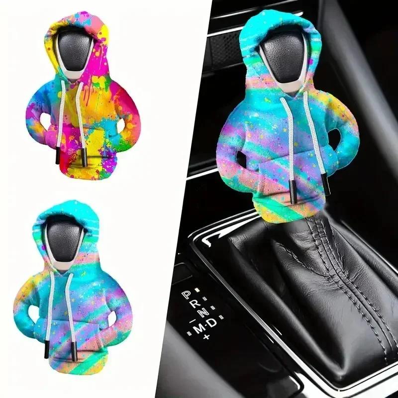 NEW Gear Shift Hoodie Cover Shift Cover Gear Handle Decoration Fits Manual Automatic Universal Car Shift Lever Interior Decor