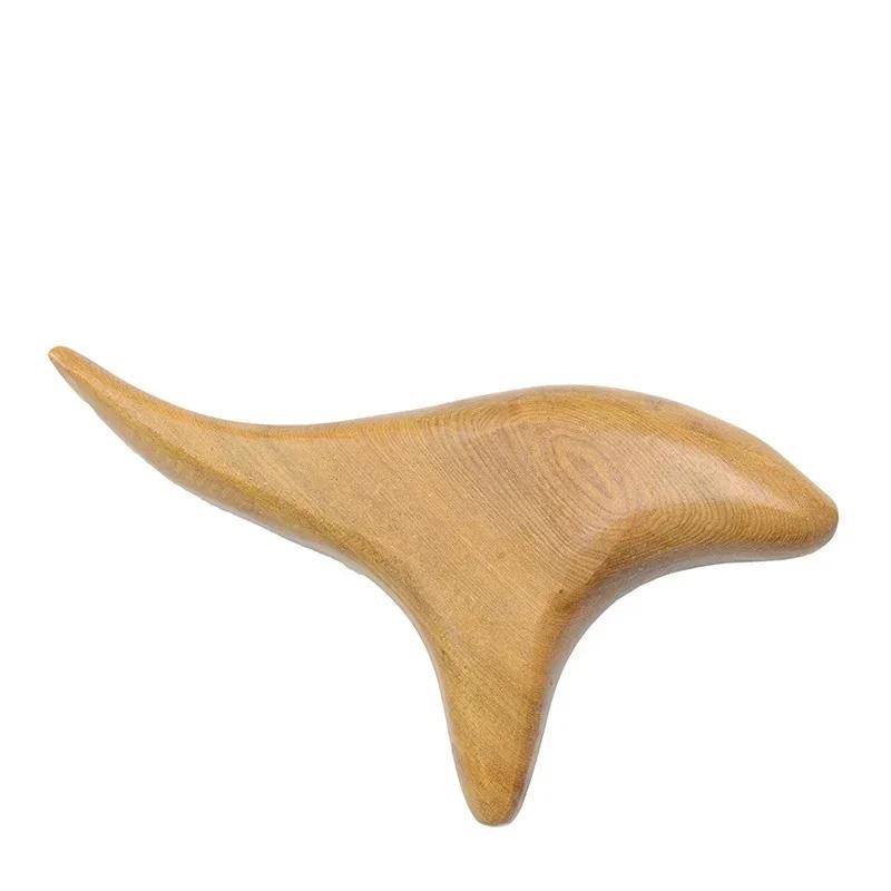 1 PC Neck Foot Wood Trigger Point Massage Gua Sha Tools,Home Gym Professional Wooden Therapy Massage Tool for Back Leg Hand Face