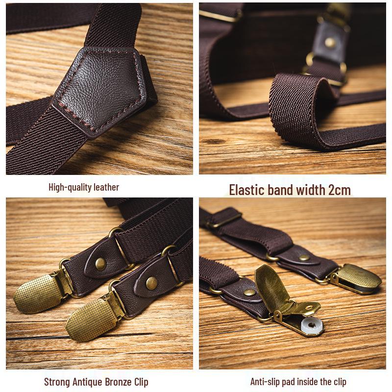 Trendy Unisex Kids Elastic Non-Slip Suspenders