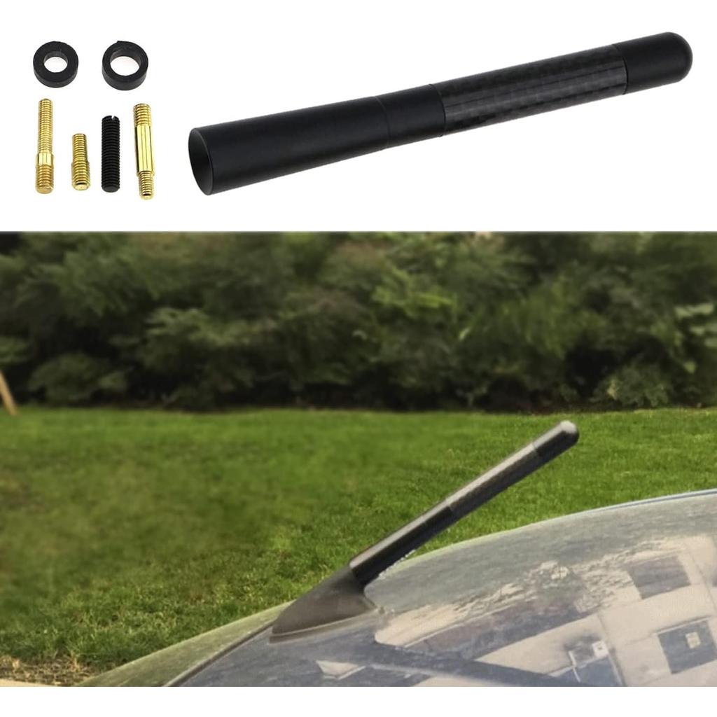 Autoantenne 12cm Carbon Fiber Kurze Radioantenne Universal Autoantenne Dachantenne Radiosignalantenne