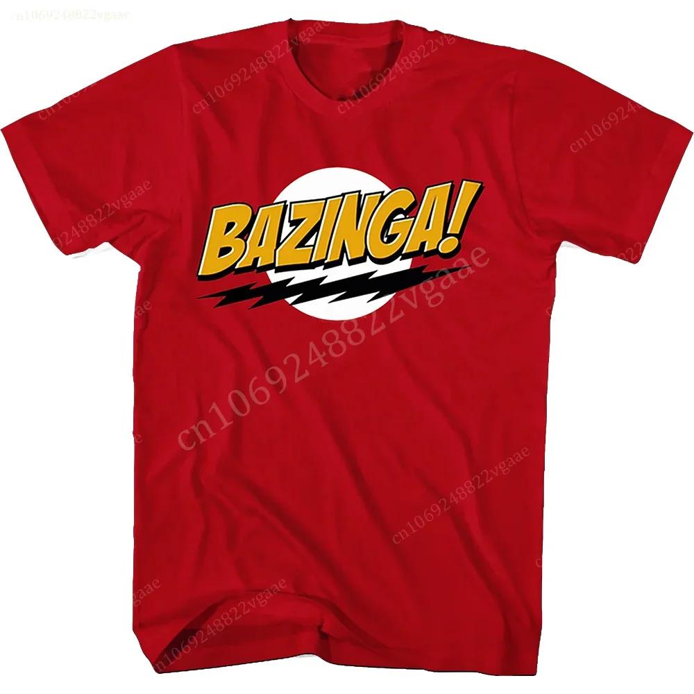 April Fools' Day The Biigg Banngg Theory TShirts Men Tops Bazinga T Shirt Sheldon Cooper TBBT Tee Top Cotton Short Sleeve Tshirt