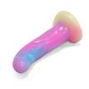 Conjunto de Plug Anal de Silicone Luminoso Colorido Misto - Brinquedos Eróticos Macios para Homens e Mulheres