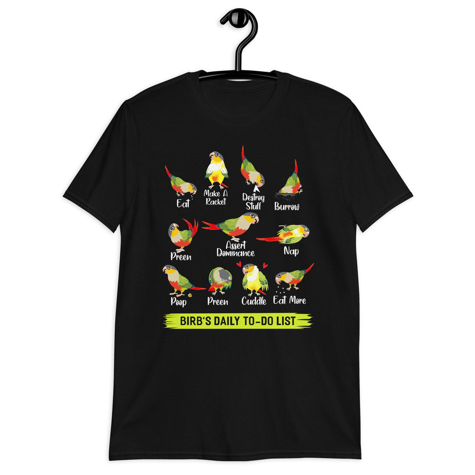 Conure s Daily To-Do List Shirt Conure to do List Shirts Aw S разноцветный
