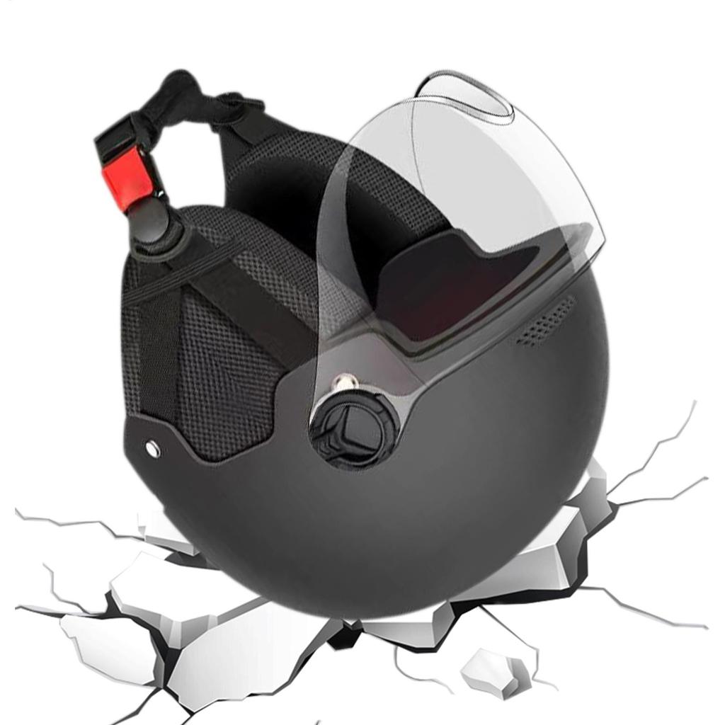 Motorcycle Helmet for Men Women Bicycle Helmet Breathable Anti-UV Ear Protection Safety Hat Electric Scooter Riding Helmet