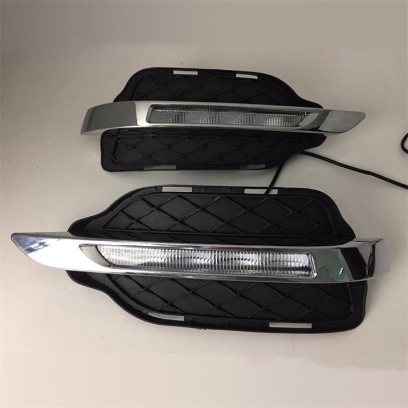 Compatible LED Daytime Running Lights for 2013-2016 Mercedes-Benz W204 GLK300, GLK350, GLK500