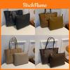 Women Large Tote Bag With Pu Material For Street Style Casual Day Out
