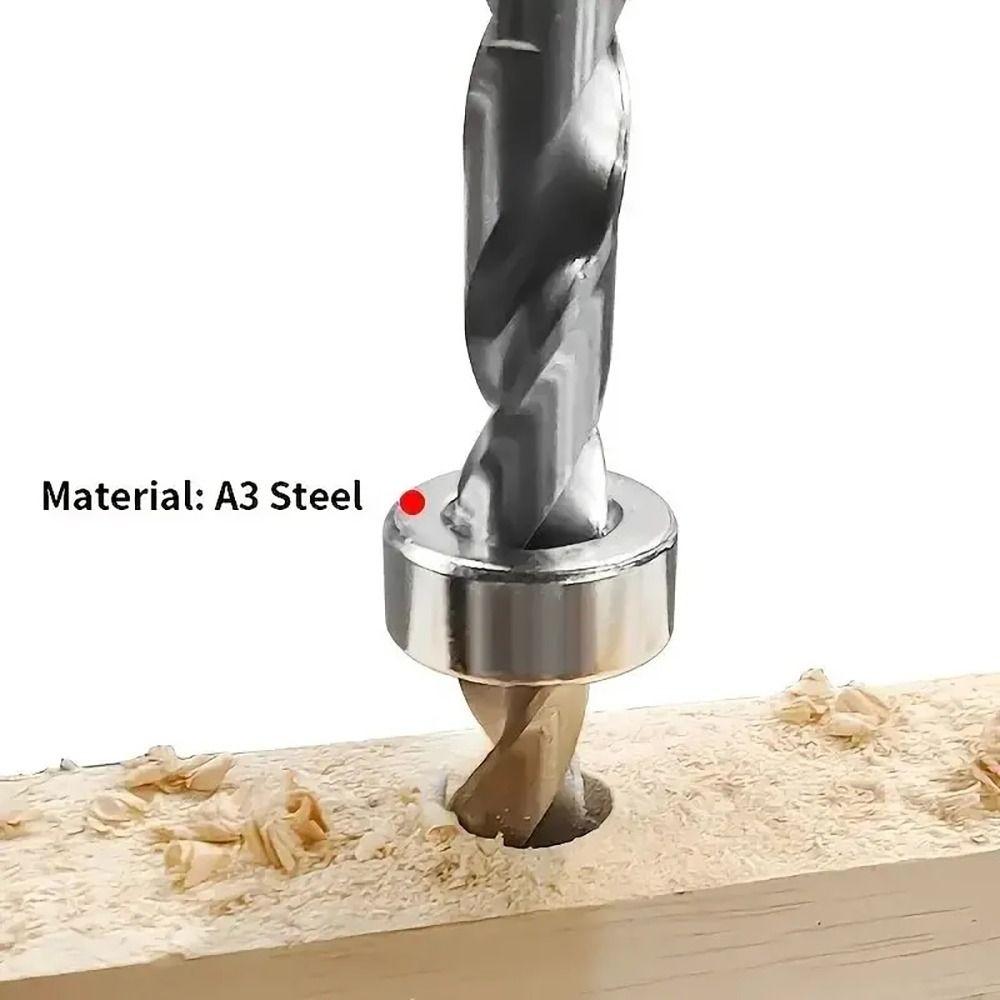 8Pcs/Set Tile Bit Clamp Drill Bit Stop Ring Block Ring Lock Collar Durable Drillbit Limit Ring