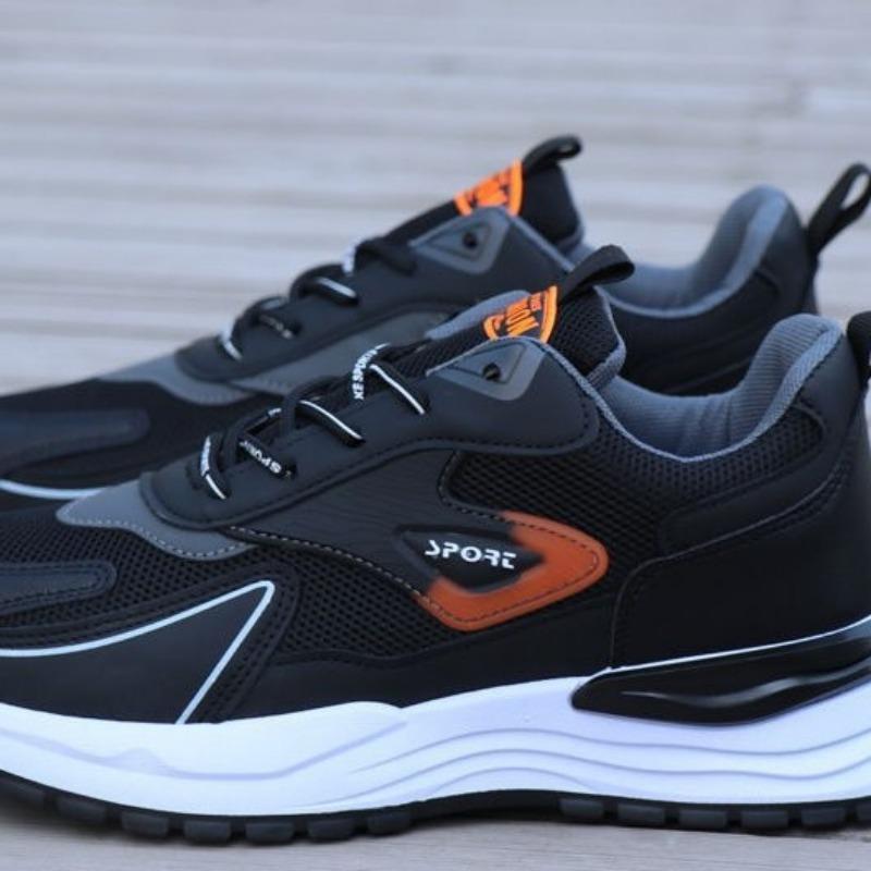 Four Seasons Men's Mesh Breathable Running Sneakers Versatile Trend Casual Shoes Comfortable Travel Shoes
