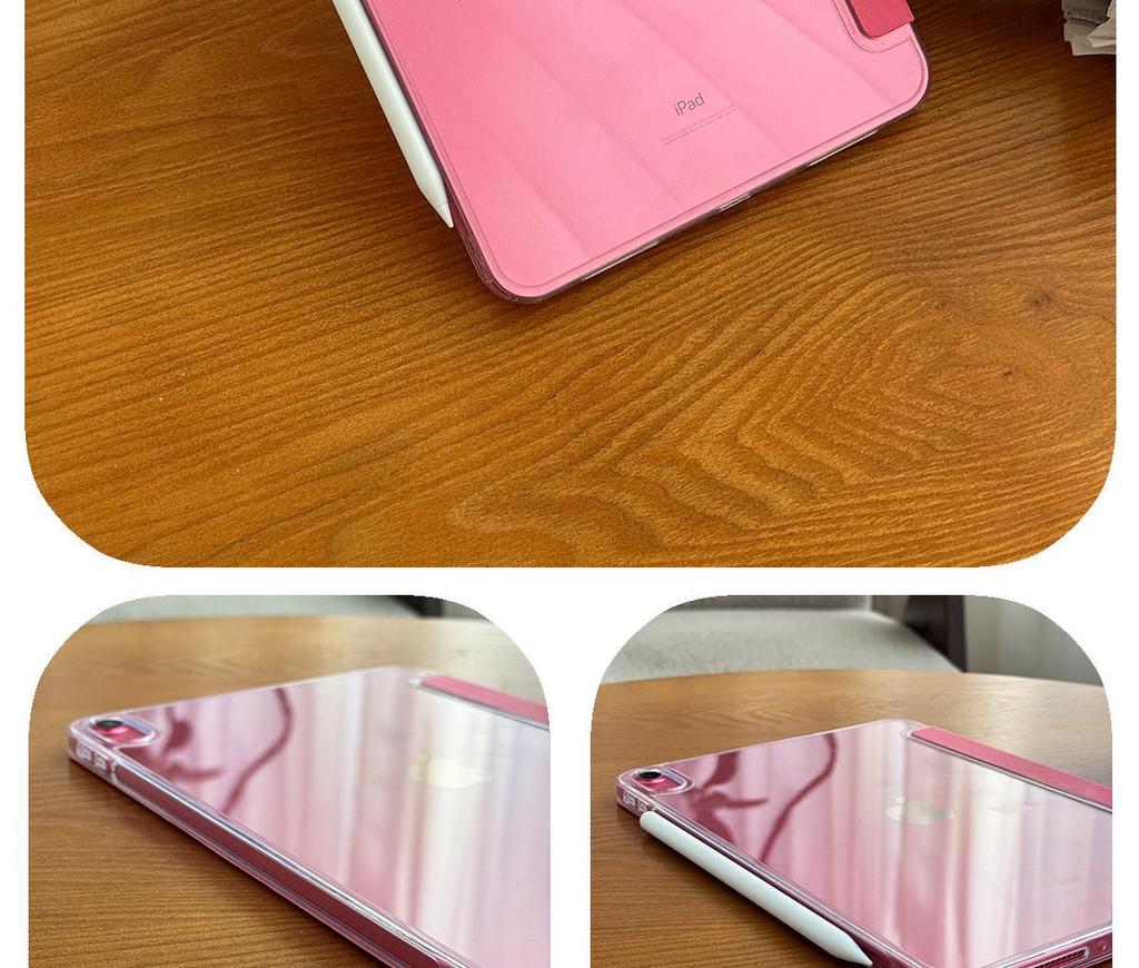 Apple iPad 11th Gen A16 Protective Case: 10.9-inch Anti-bend Magnetic Acrylic Shell, Three-fold Design, No Pen Slot