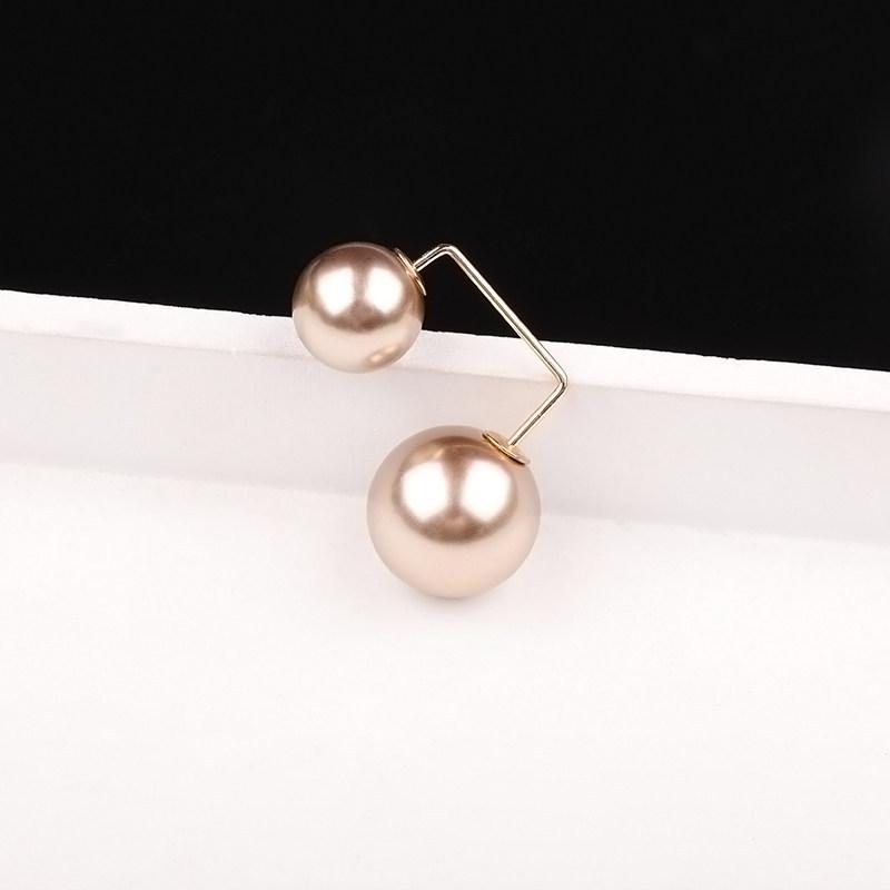 Fixed Clothes Brooch Pin Simulation Pearl Scarf Shawl Clip Buckle Sweater Cufflink Brooch Ladies Jewelry
