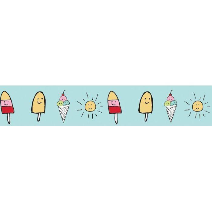 Washi tape - Glaces et soleil - 15 mm x 10 m