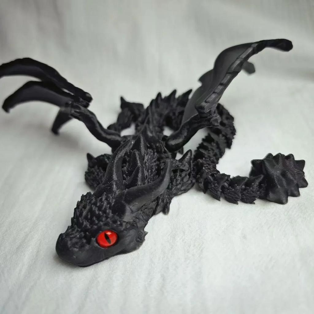 Non-Toxic 3D -Gedruckter Flying Dragon Mit Geflgeltem Figur Mobilen Joint Fidget Toy Rotation Office Aktienmarkt Erwachsener Oramentkinde