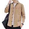 Camicia da ragazzo casual, ampia e tinta unita