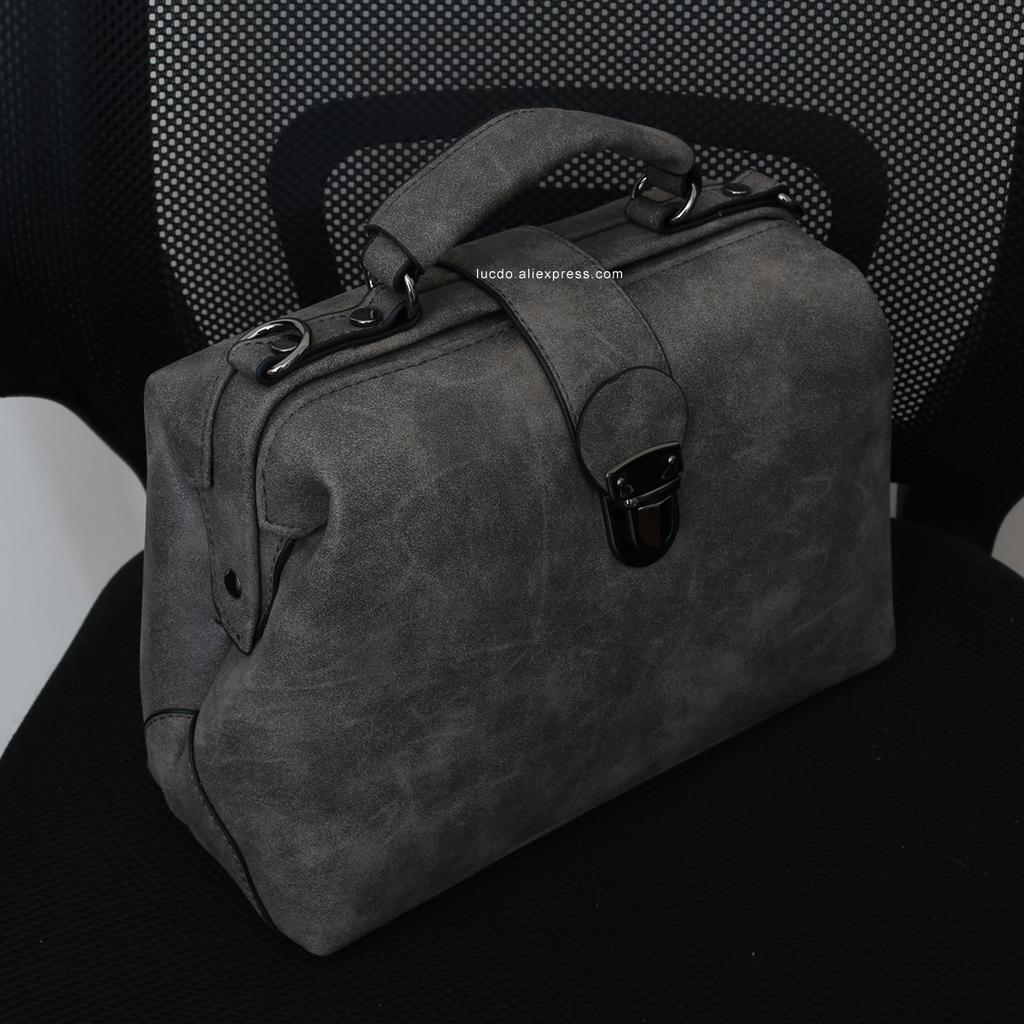 Doctor Diamond Kafes Kadın çapraz askılı çantalar büyük kapasiteli deri PU omuz çantası yeni