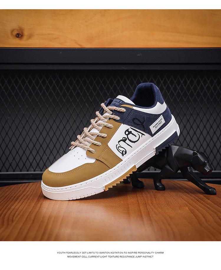 Herren Frühling Atmungsaktive Canvas Schuhe - Trendige Weiße Vielseitige Skate Sneaker